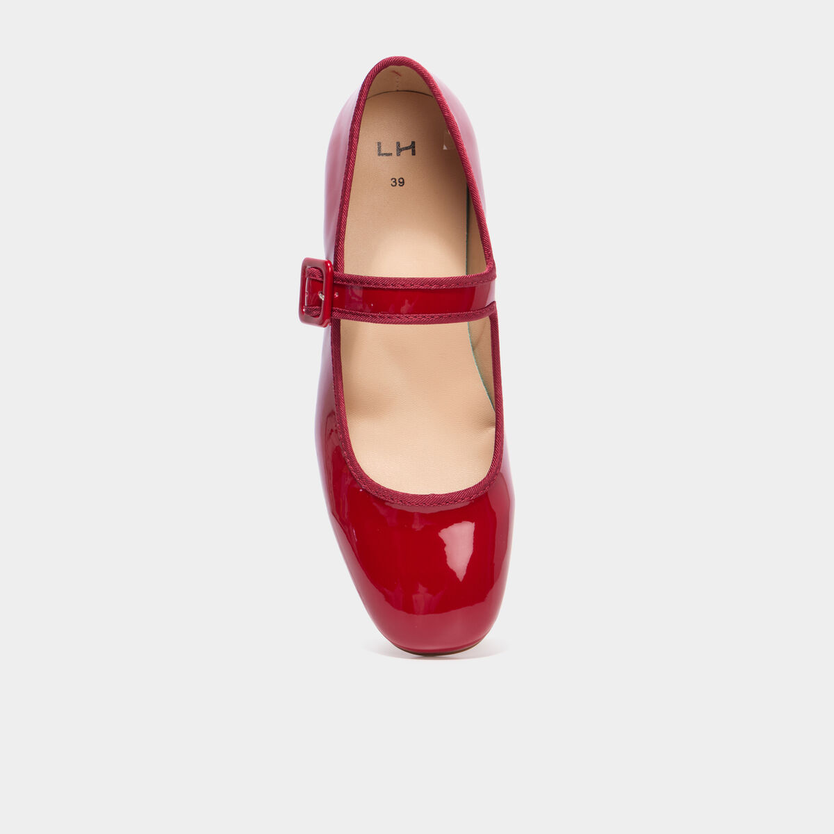 Babies vernies &agrave; talons rouge femme