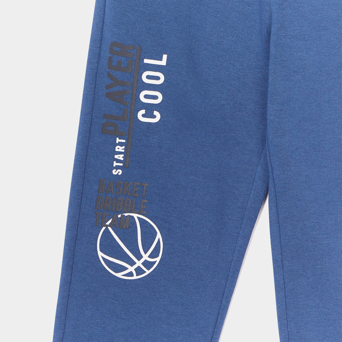 Pantalon de jogging bas resserré bleu foncé garçon