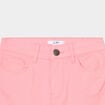 Short ajusté en twill rose fille