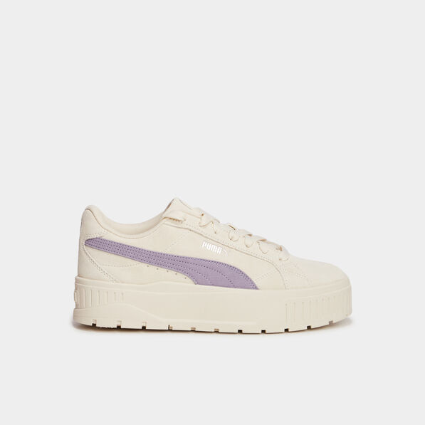 tennis basses suedine en cuir puma ivoire femme Tennis basses suédine en cuir Puma ivoire femme