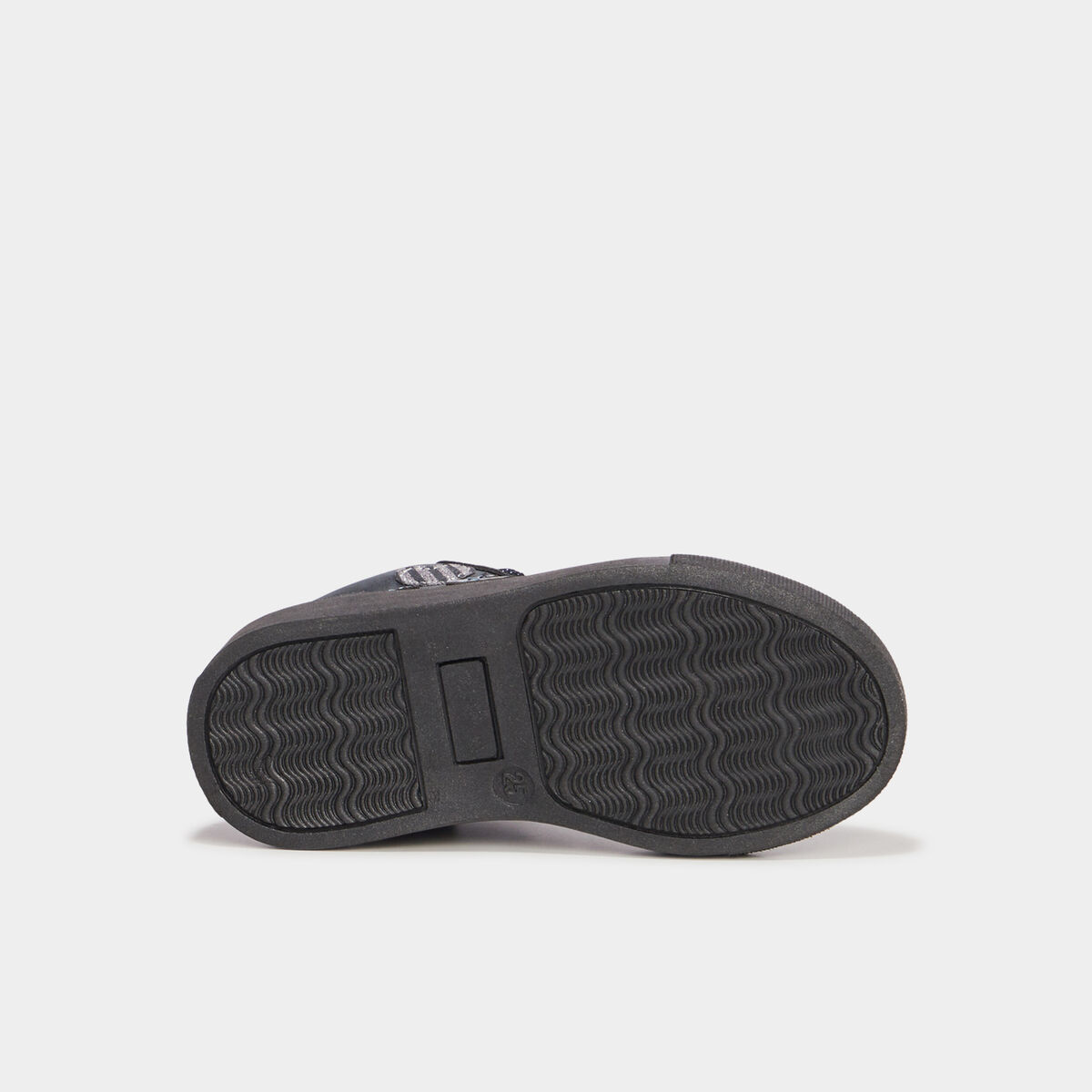 Baskets montantes zipp&eacute;es vernies bleu marine fille