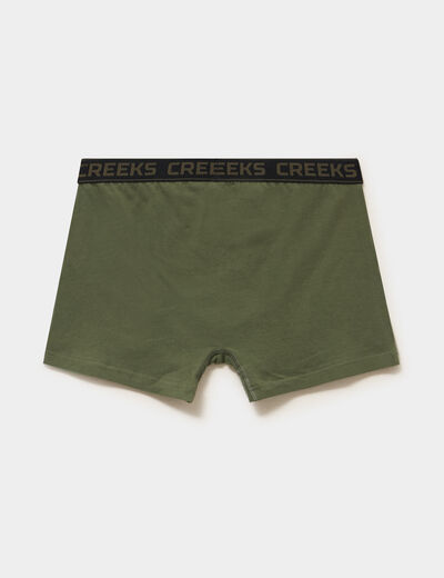 Lot 3 boxers vert kaki homme