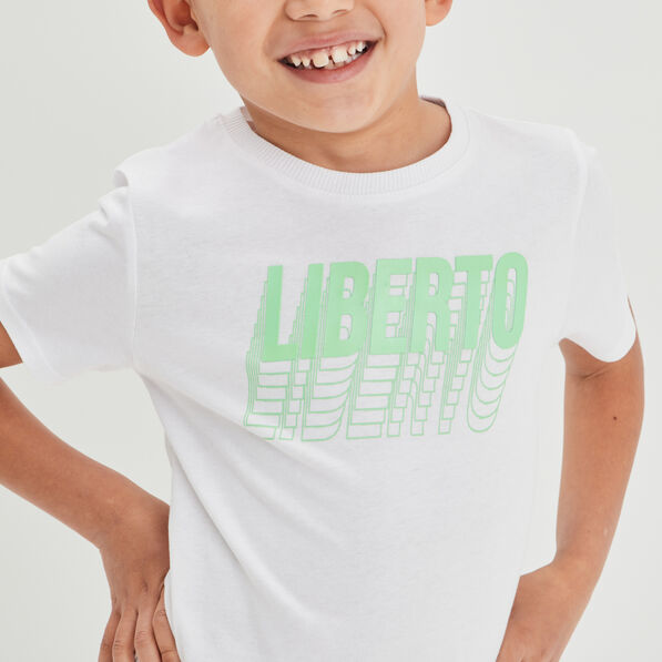 T-shirt Liberto blanc garçon