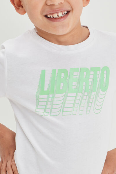 T-shirt Liberto blanc garçon
