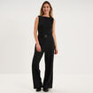 Combinaison pantalon sans manches noir femme