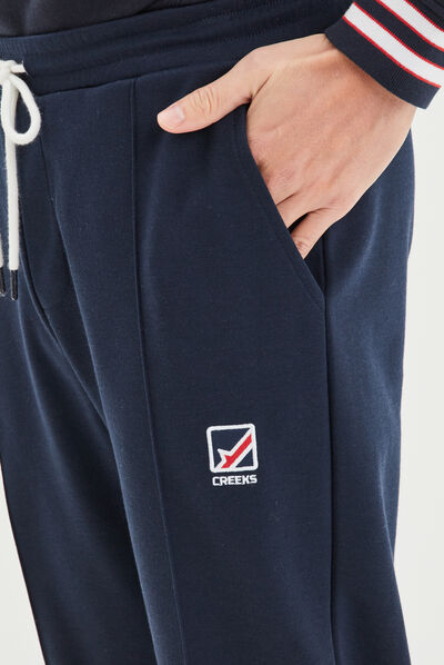 Pantalon de jogging droit Creeks bleu marine homme