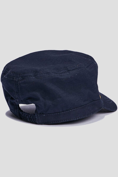 Casquette en coton bleu marine bébé garçon