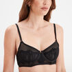 Soutien-gorge emboitant avec dentelle noir femme