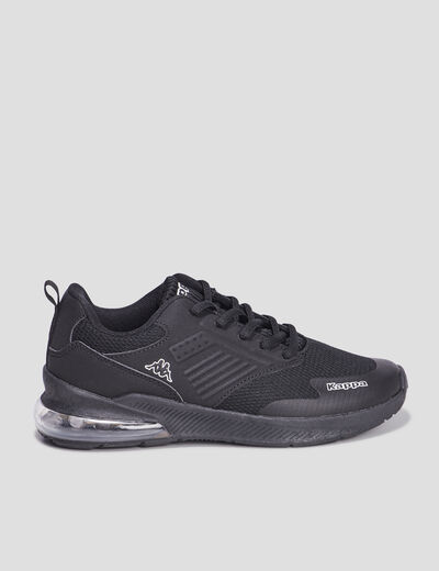 Baskets running à lacets Kappa Myagi noir garçon
