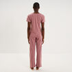 Ensemble pyjama t-shirt pantalon coton rose femme