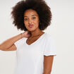 T-shirt allaitement manches courtes blanc femme maternit&eacute;
