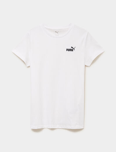 T-shirt manches courtes coton Puma blanc femme