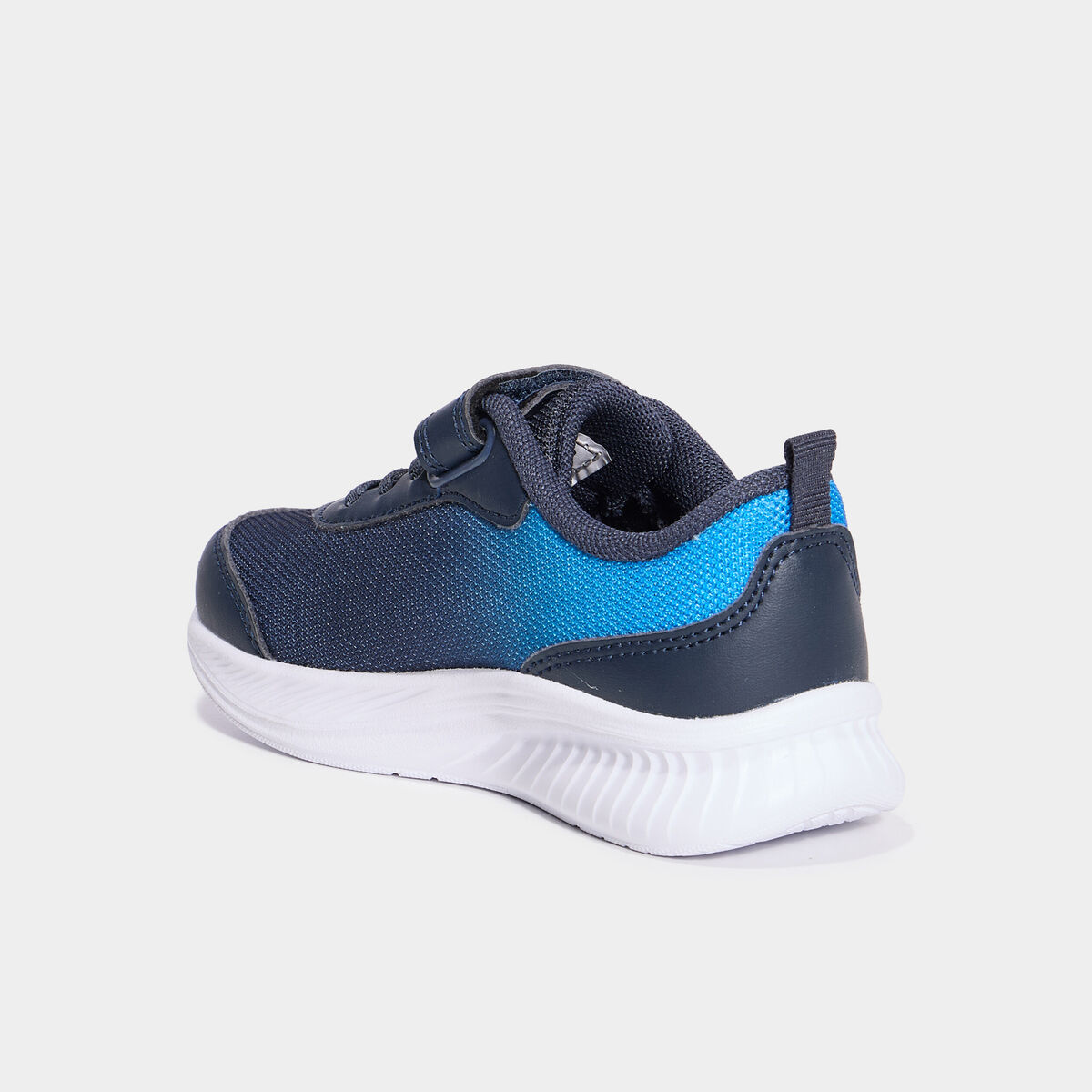 Baskets running à scratchs bleu garçon