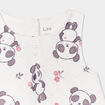 Robe chasuble embossée ecru bébé fille