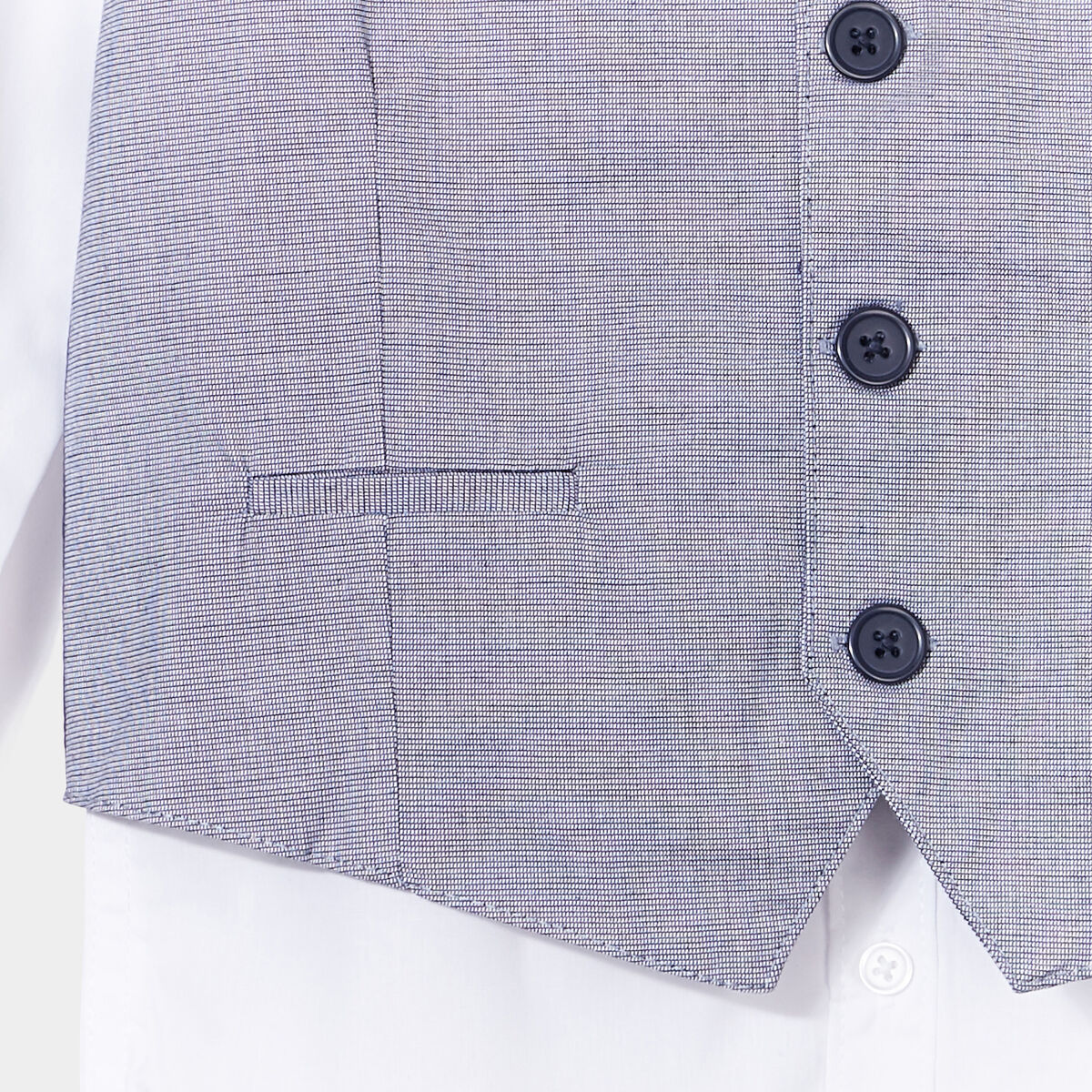Ensemble 2 pièces chemise et veston blanc garçon