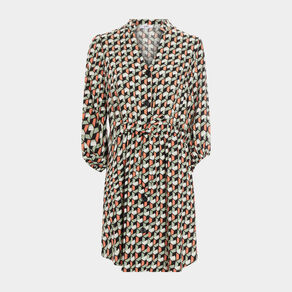 robe droite fluide manches 34 noir femme Robe droite fluide manches 3/4 noir femme