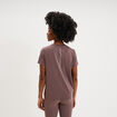 T-shirt de sport droit manches courtes mauve femme