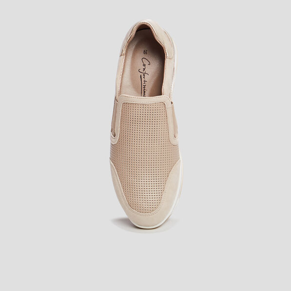 loafers emboitants en cuir pied large gris argent femme Loafers emboîtants en cuir pied large gris argent femme