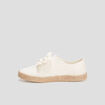 Tennis en toile avec noeuds blanc femme