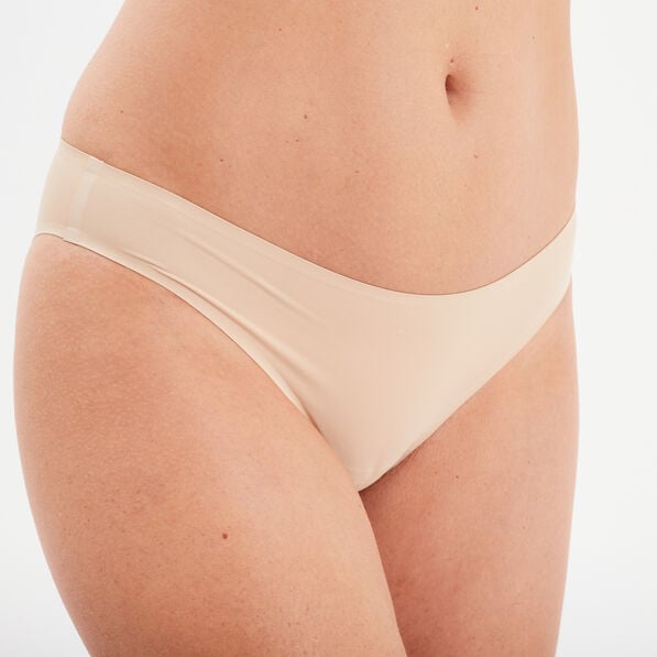 culotte microfibre sans coutures beige femme Culotte microfibre sans coutures beige femme