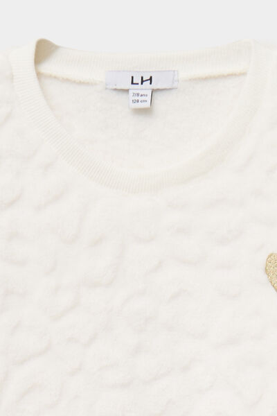 Ensemble pyjama t-shirt pantalon masque blanc fille