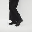 Chaussures confort fermeture scratch noir femme
