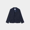 Veste blazer droite boutonnée bleu marine garçon