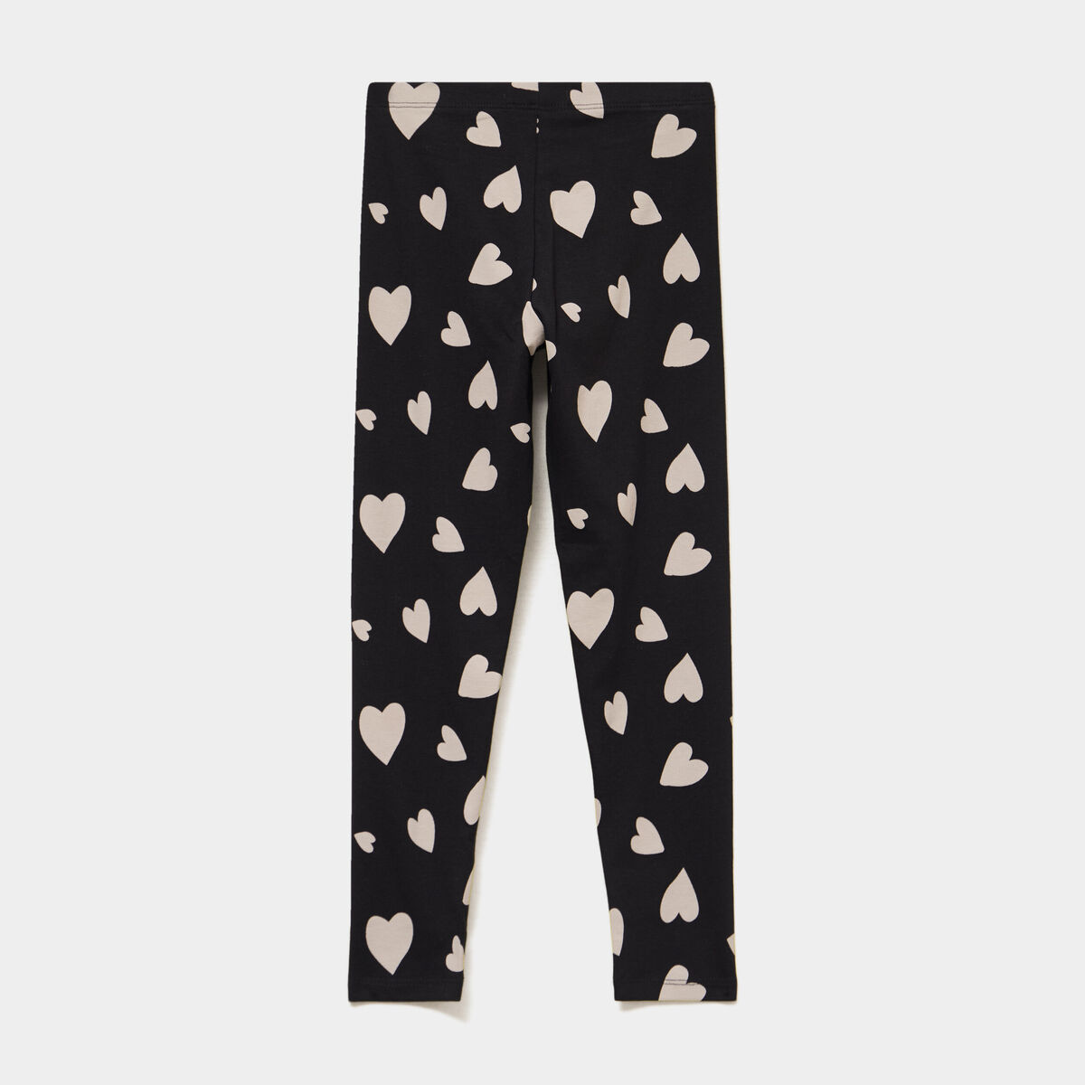Legging taille &eacute;lastiqu&eacute;e coton noir fille