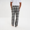 Pantalon de pyjama coton coupe droite noir homme