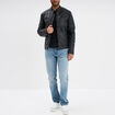 Blouson motard simili cuir noir homme