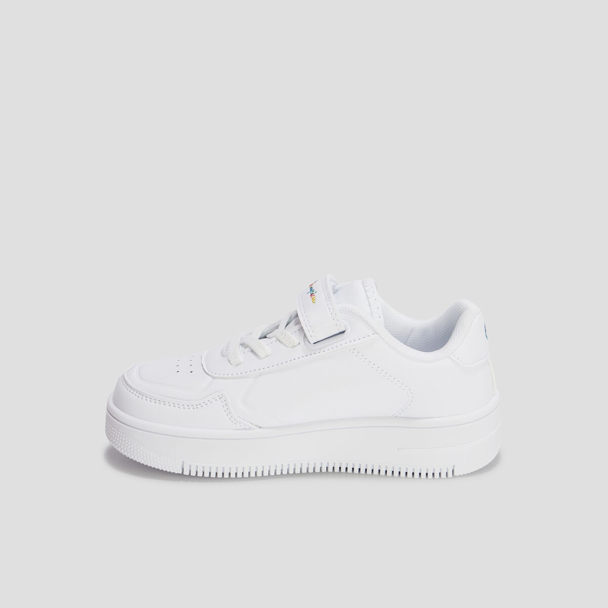 Tennis scratchs Champion Flower blanc fille