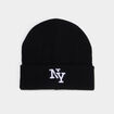 Bonnet lettres brod&eacute;es noir homme