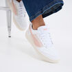Tennis basses &agrave; lacets Puma rose femme