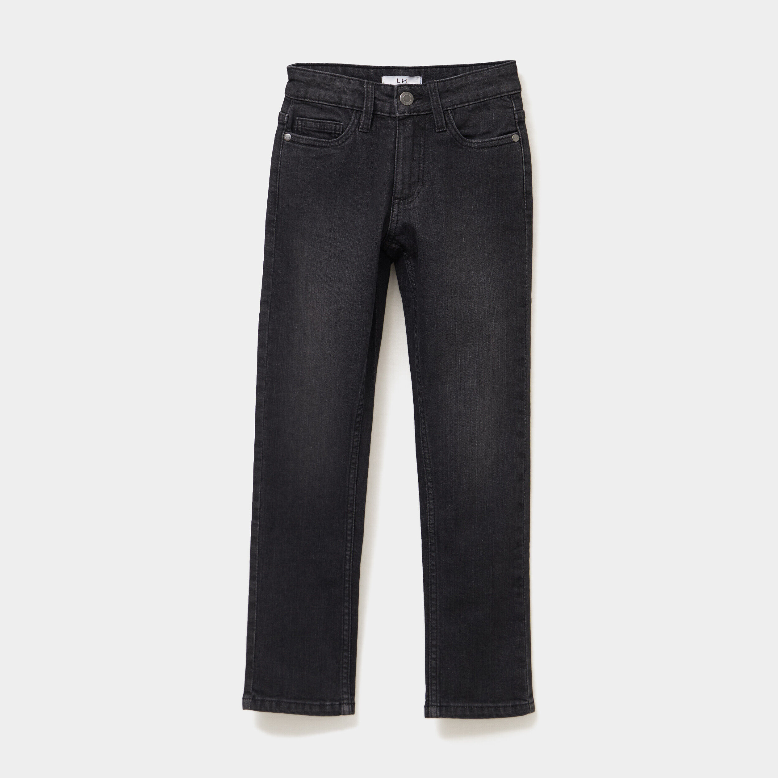 Jeans slim 5 poches denim noir garçon LH