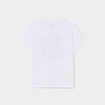 T-shirt droit col rond manches courtes blanc garçon