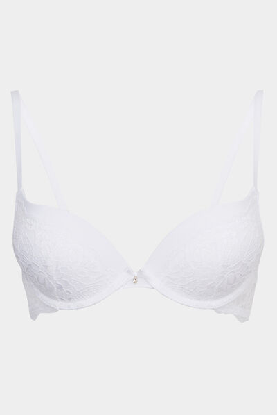 Soutien-gorge push-up blanc femme