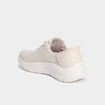 Baskets running lacets élastiqués sable femme