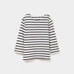 T-shirt manches 3/4 col rond coton ecru femme