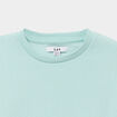 Sweat col rond manches longues bleu turquoise fille