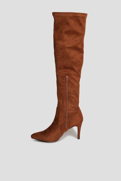 Cuissardes suédées Liberto marron femme