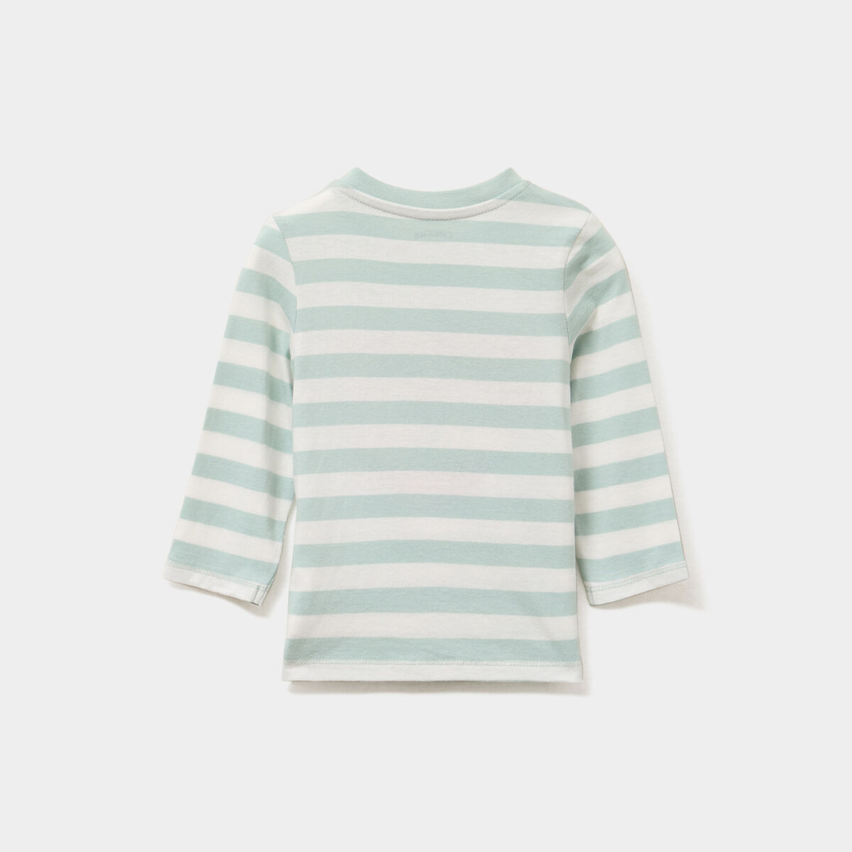 T-shirt manches longues coton vert pastel bébé garçon