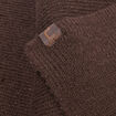 &Eacute;charpe tricot&eacute;e marron fonc&eacute; homme