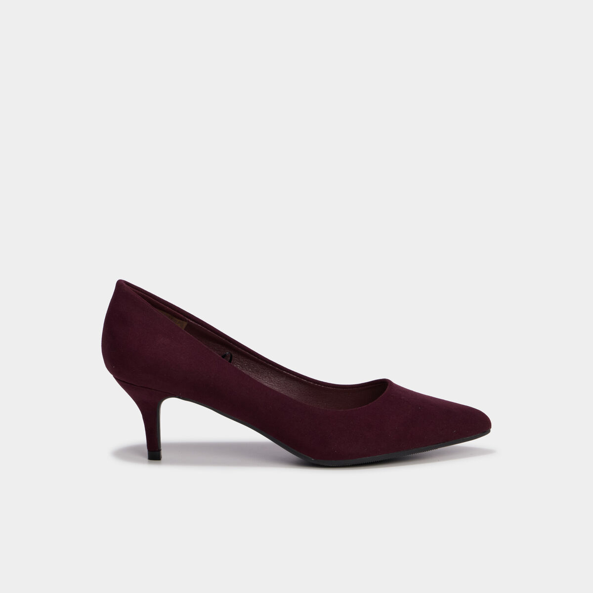 Escarpins &agrave; talons aiguilles bordeaux femme