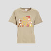 T-shirt Tic et Tac vert kaki femme