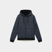 Sweat zipp&eacute; molleton doubl&eacute; sherpa bleu marine homme