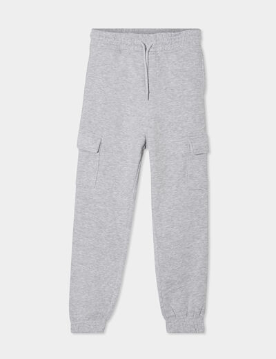 Pantalon de jogging cargo gris clair garçon