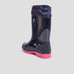 Bottes de pluie avec coulisse bleu marine fille