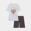 Ensemble pyjama 2 pièces gris homme