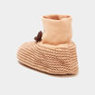 Chaussettes d'intérieur mi-hautes coton sable bébé garçon