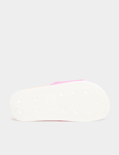 Mules de plage avec brides multicolore fille
